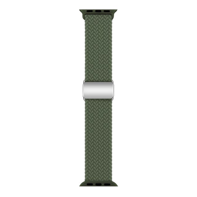 Correa de hebilla magnética trenzada para reloj Apple de 789ª generación, pulsera ajustable para Apple Watch