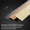 thumbnail image 4 of 5M Self Adhesive Stainless Steel Bar Mirror Metal Strip Decor Moulding Trim, 4 of 6