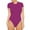 Hot Pink, variant on Fimkaul Summer Romper Women's Underwear Crew Neck Short Sleeve Leggings Slim Jumpsuit Bodysuit Top Hot Pink M