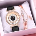thumbnail image 2 of Feledorashia Clearance Deals Watch for Women Mother's Day Gifts LINJIE Ladies Fashion Quartz Watch Leather Strap Watch Analog Watch Set, 2 of 5