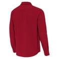 thumbnail image 3 of Men's Antigua Crimson Indiana Hoosiers Exposure Woven Long Sleeve Button-Up Shirt, 3 of 3