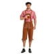 thumbnail image 3 of Disfraz de Lederhosen del Oktoberfest alemán para hombre, mono de manga corta con tirantes, camisa, sombrero, Festival de cerveza bávaro, traje de Cosplay, 3 of 5