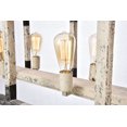 thumbnail image 5 of Elegant Lighting 1536D53IW Worthington 8 Light Ivory Wash & Steel Grey Chandelier, 5 of 6