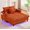 Orange, variant on Oversized Chaise Lounge Chair Indoor,Upholstered Sofa Bed with LED Ambient Light&USB and Cup Holder, Comfy Corduroy Sleeper Couch Reading Chairs for Living Room,Movie Rooms,Bedroom(Pink)