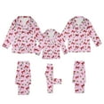 thumbnail image 3 of WOYY Christmas Family Pajamas Satin Silk Button Down Long Sleeve Nightwear PJ's Sets(Mom's), 3 of 4