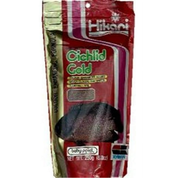 Hikari USA Cichlid Gold Baby Pellets Fish Food, 8.8 oz, Baby