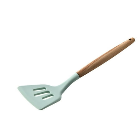 

Dinnerware Silicone Wooden Spatula Cooking Utensils Non-stick Kitchenware