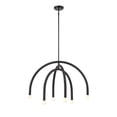 thumbnail image 5 of Trade Winds Cynthia 6-Light Chandelier in Matte Black, 5 of 5