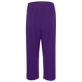 thumbnail image 5 of Capri Pants for Women Spring Summer Elastic Waist Straight Leg Cropped Pants with Pockets Womens Capris, 5 of 5