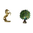 thumbnail image 1 of Colección De Figuras De Caballo Y Pavo Real De Pie Hechas A Mano, Elegante Adorno De Mesa Para Hoteles, Dormitorios, Oficinas, Salas De Estar, Estanterías, Decoración Del Hogar., 1 of 8