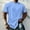 Sky Blue, variant on Men's Plain Crew Neck Short Sleeve T Shirt Cotton Blend Loose Fit Solid White Basic Casual Tee,XL