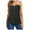 Black, variant on BYHONG Women's Collar Top Fitted Sleeveless Strapless Work Sports Vest Womens Pant Suits Beige M