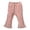 Pink, variant on Ticikt Girls' Ribbed Flare Pants, Elastic Waist Solid Color Stretchy Casual Trousers for Infants/Toddler,Black,Size:6-9 Months