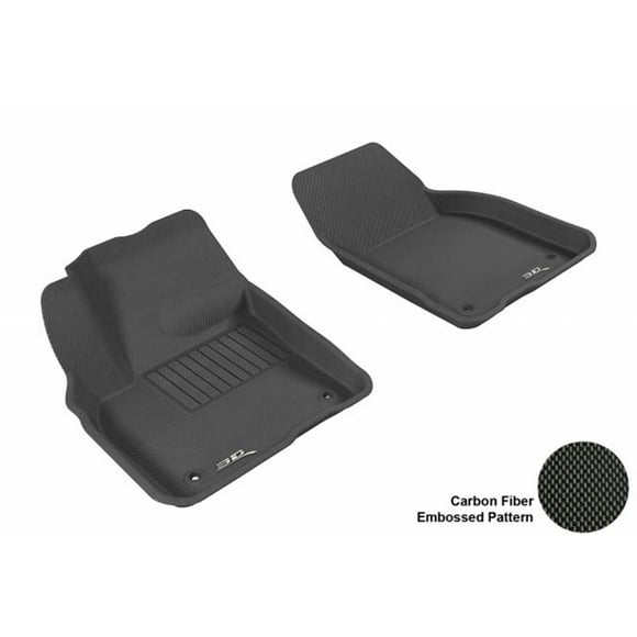 3D MAXpider L1VV00711509 VOLVO C30 2007-2013 KAGU BLACK R1 Floor Mat