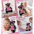thumbnail image 4 of DolliBu Sitting Black Bear Stuffed Animal with Ballerina Dress Up Set - Cute Black Bear Plush Toy in Ballet Costume with Tutu Skirt, Headband, and Shirt for Kids and Adults - 9 Inches, 4 of 5