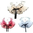 thumbnail image 3 of Clown Tulle Ruffled Collar,Renaissance Victorian Ruffle Collar, Retro Mesh Neck Ruff Ruffle Collar, 3 of 3