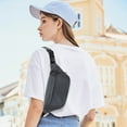 thumbnail image 5 of HBBKVI Fanny Pack, Multifunctional Large Capacity Crossbody Bag Men's and Women's Models Casual Chest Bag Fashion Small Satchel Female Lightweight Sports Fannys Pack Shoulder Bag, 5 of 6