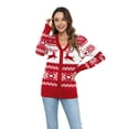 thumbnail image 3 of Uvplove Women Long Sleeve Soft Basic Knit Cardigan Sweater,Christmas Red,M,(S-3XL), 3 of 9