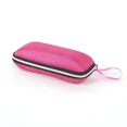 thumbnail image 3 of Unisex Striped Plastic Eyeglass Case With Lanyard Zipper Cover Protector Portable Sunglasses Box, 3 of 5