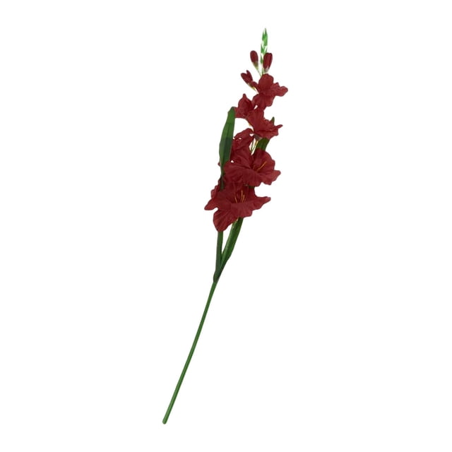 Artificial Flowers Gladioli Gladiolus Stem For Wedding Room Multi Colors Available - red, 80cm