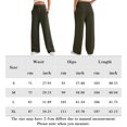 thumbnail image 2 of Pantalones de chándal informales con cordón, ajuste holgado, conjunto diario con bolsillos para mujer Kuymtek ejercito verde T S para Mujer, 2 of 6