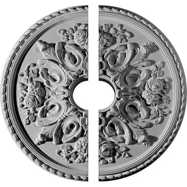 32 5/8"OD x 6"ID x 2"P Bradford Ceiling Medallion, Two Piece (Fits Canopies up to 6 5/8")