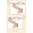 thumbnail image 3 of Birthday Sash And Tiara Rose Gold Birthday Sash Crown 40 & Fabulous Shoulder Strap And Tiara For Women Year Old Rose Gold Suit, 3 of 5