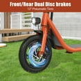 thumbnail image 6 of 450W 36V Folding Sports Electric Scooters Bike E-Scooter with Seat Ebike Biycle Moped for Adult Commuter, Red, 6 of 9