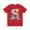 Red, variant on Letter S Graphic Unisex Tee With Vintage Artwork Short Sleeve Comfort