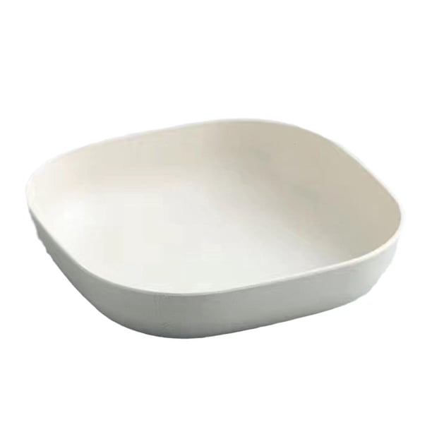 CAIROYAR Plato de hueso para escupir paja de trigo, plato de fruta para restaurante casero K5E2 R2B3