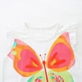 thumbnail image 5 of TOWED22 Infant Girls Clothes 2pcs Lovely Sets Sleeveless Tank Top Shirts and Shorts Sweet Outfits Toddler Summer Cotton Clothing(White,6-7 Y), 5 of 7