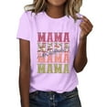 thumbnail image 1 of TSADFHJI T-Shirt Blanc Femme Ajusté Coton Femme Décontracté Imprimé Chemises Col Rond Manches Courtes Tee Tops Tunique Blouse m, 1 of 4