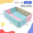 thumbnail image 6 of iYofe Soft Foam Ball Pit for Toddlers Crawling 59 x 43 inch Indoor Toy Kids Ball Pool Playpen, Foldable & Portable Easy Clean Babies Soft Ball Pool, 6 of 6