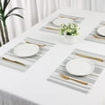 thumbnail image 7 of Unique Bargains 6 Pack Placemat for Dining Table Decor Washable Table Placemats Dark Green, 7 of 7