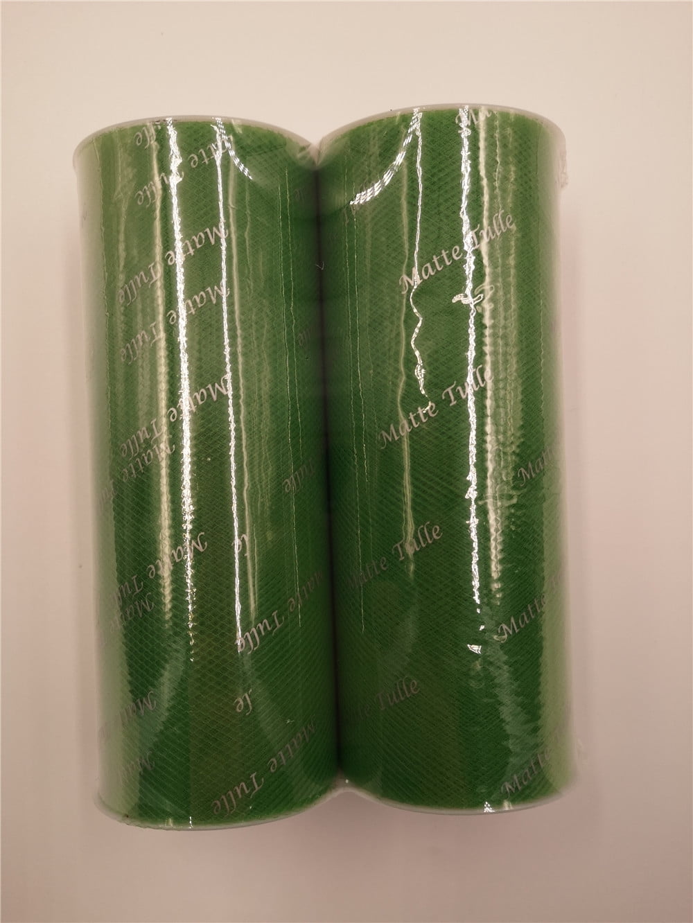 (2 pack) Fuzhou Unbrand 6inch 25Yd Emerald Matte Tulle,100% Polyester by the Bolt