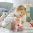 thumbnail image 6 of Fufafayo under $5 Plush Pig Toy, Plush Pig Toy, Stuffed Animal with Vertical Ears, Soft Cuddly Companion for Bed, Nursery, Playroom, Interactive Plushies for Toddlers, Birthday Gift, 6 of 6