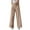 Beige, variant on Female Women Pants Casual Teacher Pants for Women Women's Solid Color Elastic High Waist Wide Pants Casual Wide Leg Long Casual Belt Pocket Xxl