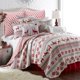 thumbnail image 3 of Levtex Home – Juego De Edredón De Noche Silenciosa – Colcha Navideña Para Cama Individual/Individual Xl Y Una Funda De Almohada Estándar De 20 X 26 – Navidad Fair Isle Deer – Rojo Gris Blanco – Revers, 3 of 5