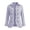 Purple, variant on Cmtiyu Ruffled Trim Jackets for Women Long Sleeve Laple Double Button Plaid Jacket Casual Fall Outerwear Jacket Tops S-3XL