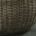 thumbnail image 6 of Furniture of America Towne Kubu Rattan Round Coffee Table, Brown, 6 of 7
