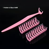 XIRQI 1 Holder & 20Pcs Dental Floss Picks Inter-dental Brush Teeth Stick Toothpick Flosser for Oral Deep Hygienic