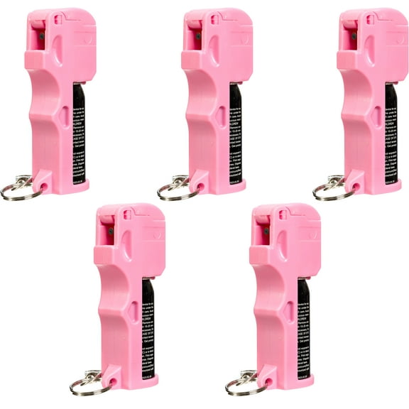 BURN Pepper Spray 1/2oz Flip Top Pink 5 Pack