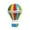 Four Colors, variant on GROWTH TANK Hot Air Balloon Ornament Artwork Scene Layout Backdrop for Centerpieces Tabletop Pink