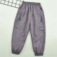 thumbnail image 5 of Bixock Boys Sweatpants High Waist Cargo Pants Kids Jogger Elastic Waist Solid Color Side Pocket Loose Breathable Outdoor Hiking Casual Daily Activity Wear Size 9-10Years, 5 of 6