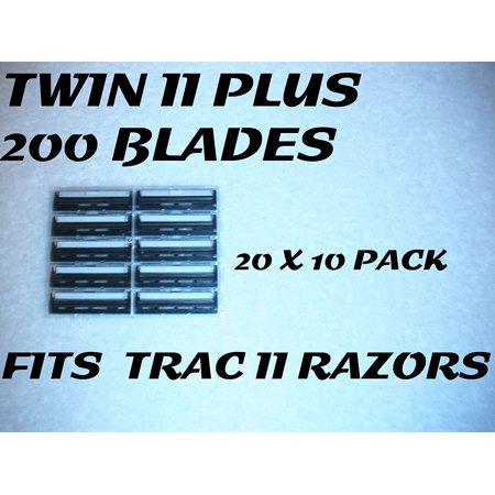 200 Personna Twin II Razor Blades - Fits Gillette Trac 2 Razors