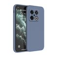 thumbnail image 1 of Luxury Shockproof Phone Case for Oneplus 10 Pro 10T 10R 10Pro 5G Simple Square Liquid Silicone Original Soft Back Cover Housing Gray Oneplus 10R, 1 of 6