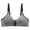 Gray, variant on XMMSWDLA Women's Sports Bra Front Adjustable Padded Wireless Racerback Running Bra Backless Bra Strapless Bra for Big Bust