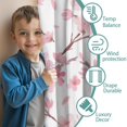 thumbnail image 3 of Blackout Kids Curtains,Pioneer Flower Floral Print Pattern Childrens Insulated Curtains Set Of 2,Bedroom Essentials,Toddler Room Decor 52"x84", 3 of 5