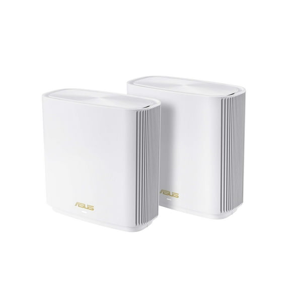 Sistema ASUS ZenWiFi AX6600 Tri-Band Mesh WiFi 6 (XT8 2PK) - Cobertura para todo el hogar de hasta 5500 pies cuadrados y más de 6 habitaciones, AiMesh, seguridad de Internet de por vida incluida, fáci