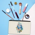 thumbnail image 5 of WIRESTER Set 2 of Canvas Cosmetic Bag, Makeup Bag, Cosmetic Pouch for Women - Watercolor Butterflies Flower, 5 of 7